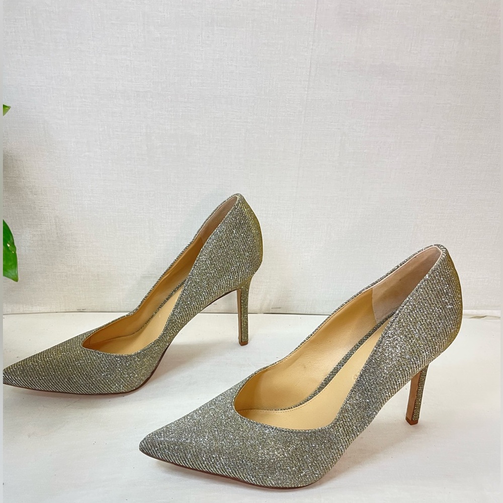 Veronica‎ Beard NEW Nathalia Lurex Metallic Pump Heels Size 10 - Picture 14 of 16